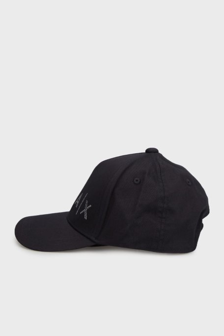 Armani Exchange Logolu % 100 Pamuk Erkek Şapka XM000282 AF12102 UB101 LACİVERT - Armani Exchange (1)
