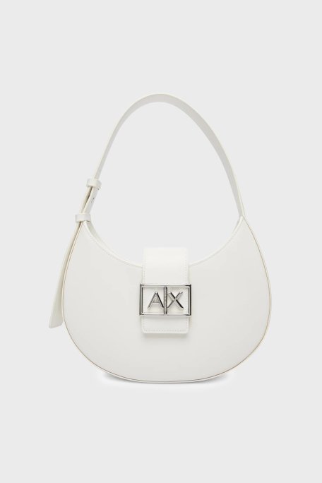 Armani Exchange Logolu Ayarlanabilir Askılı Bayan Çanta XW002565 AF12039 U0011 BEYAZ - Armani Exchange