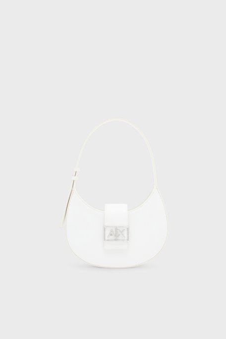 Armani Exchange Logolu Ayarlanabilir Askılı Bayan Çanta XW002566 AF12039 U0011 BEYAZ - Armani Exchange