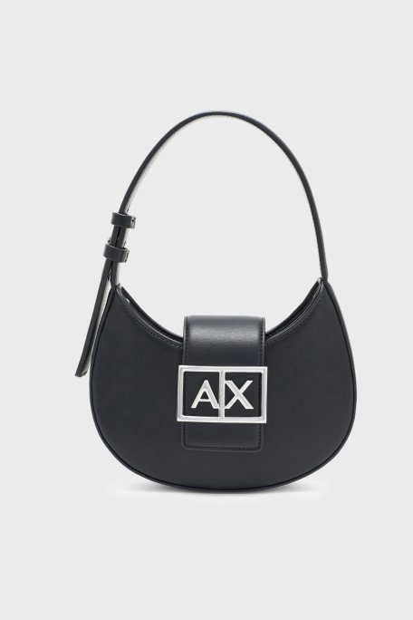 Armani Exchange Logolu Ayarlanabilir Askılı Bayan Çanta XW002566 AF12039 UC001 SİYAH - Armani Exchange