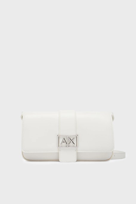 Armani Exchange Logolu Ayarlanabilir Askılı Bayan Çanta XW002567 AF12039 U0011 BEYAZ - Armani Exchange