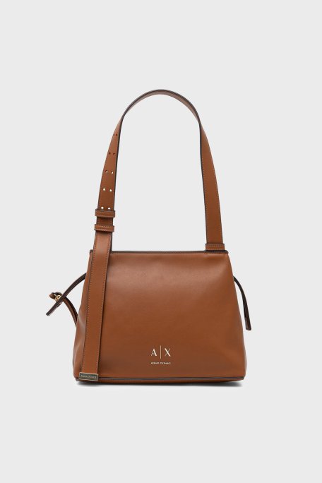 Armani Exchange Logolu Ayarlanabilir Askılı Bayan Çanta XW002604 AF19902 U6119 TABA - Armani Exchange