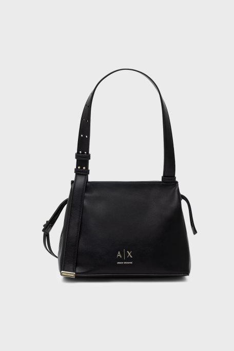 Armani Exchange Logolu Ayarlanabilir Askılı Bayan Çanta XW002604 AF19902 UC001 SİYAH - Armani Exchange