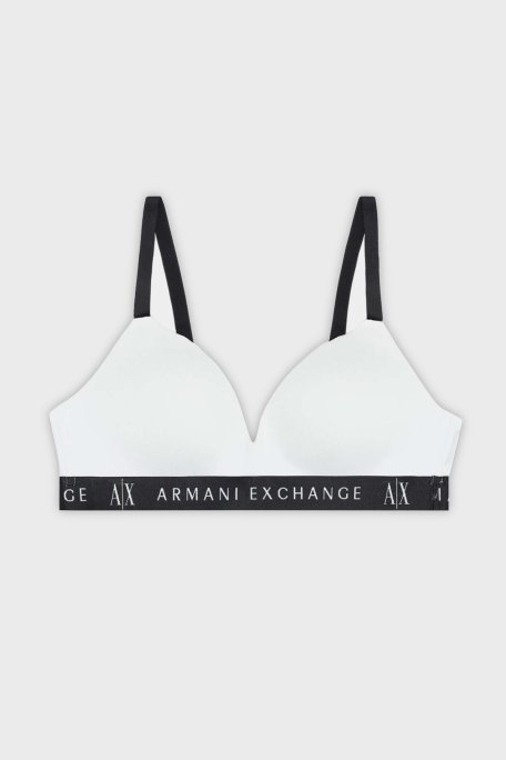 Armani Exchange Logolu Ayarlanabilir Askılı Bralet Kadın Sütyen 947027 CC502 00010 BEYAZ - Armani Exchange