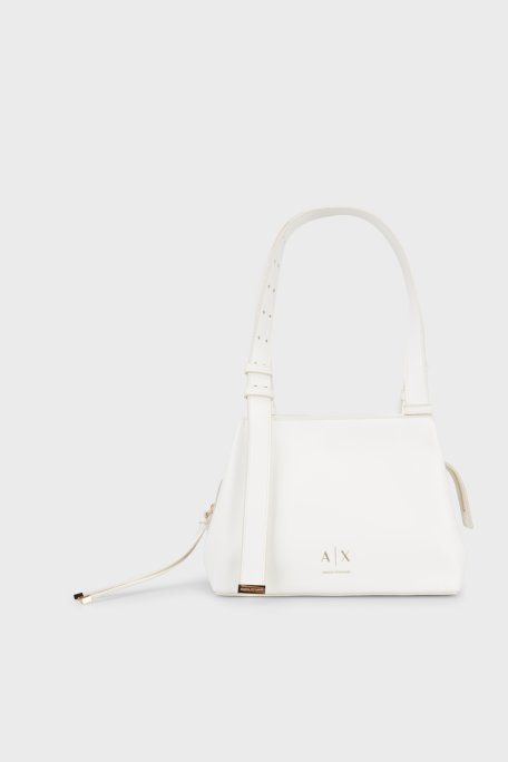 Armani Exchange Logolu Ayarlanabilir Askılı Kadın Çanta XW002604 AF19902 U0011 BEYAZ - Armani Exchange