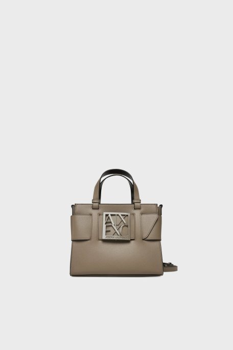 Armani Exchange Logolu Çıkarılabilir Askılı Bayan Çanta 942690 0A874 U6242 BEJ - Armani Exchange