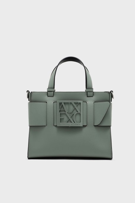 Armani Exchange Logolu Çıkarılabilir Askılı Bayan Çanta 942690 0A874 U7231 HAKİ - Armani Exchange