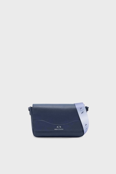 Armani Exchange Logolu Çıkarılabilir Askılı Bayan Çanta 942912 CC783 UB102 LACİVERT - Armani Exchange