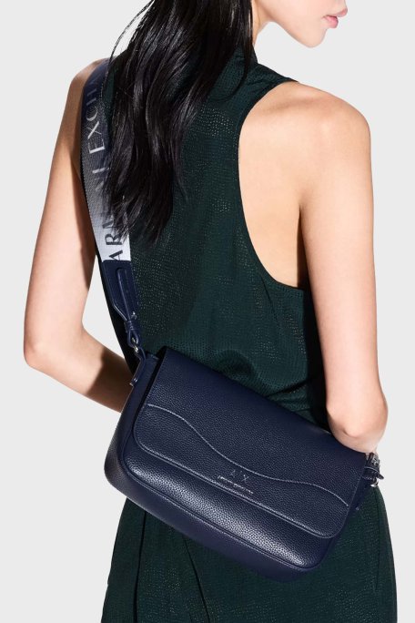Armani Exchange Logolu Çıkarılabilir Askılı Bayan Çanta 942912 CC783 UB102 LACİVERT - Armani Exchange (1)