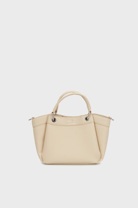 Armani Exchange Logolu Çıkarılabilir Askılı Bayan Çanta 942927 CC783 U1092 KREM - Armani Exchange