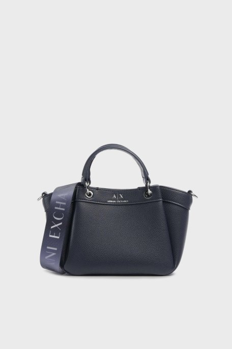 Armani Exchange Logolu Çıkarılabilir Askılı Bayan Çanta 942927 CC783 UB102 LACİVERT - Armani Exchange