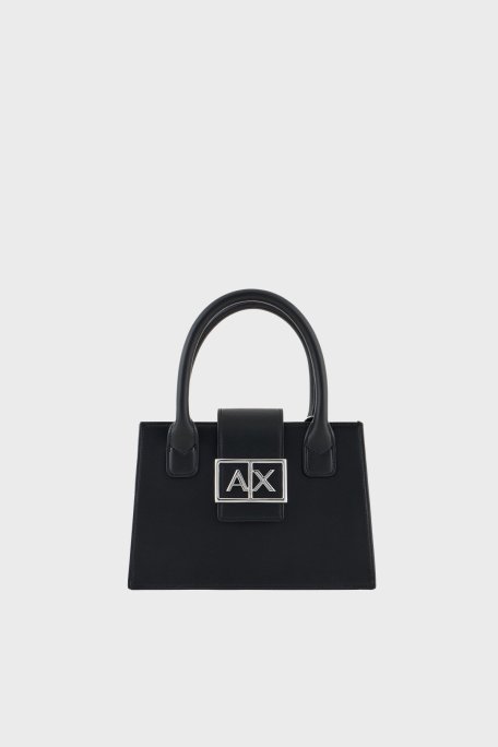 Armani Exchange Logolu Çıkarılabilir Askılı Bayan Çanta XW000306 AF12039 UC001 SİYAH - Armani Exchange