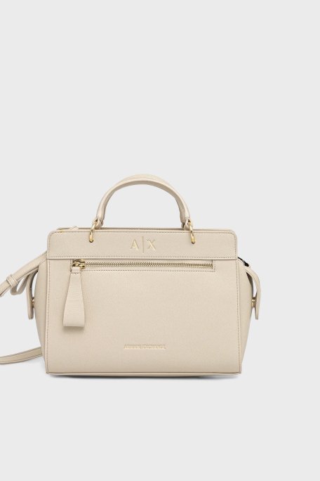 Armani Exchange Logolu Çıkarılabilir Askılı Bayan Çanta XW001554 AF17117 U1092 BEJ - Armani Exchange