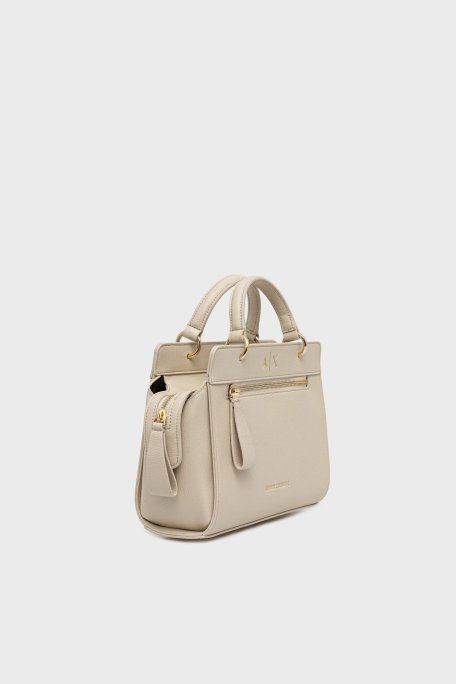 Armani Exchange Logolu Çıkarılabilir Askılı Bayan Çanta XW001554 AF17117 U1092 BEJ - Armani Exchange (1)
