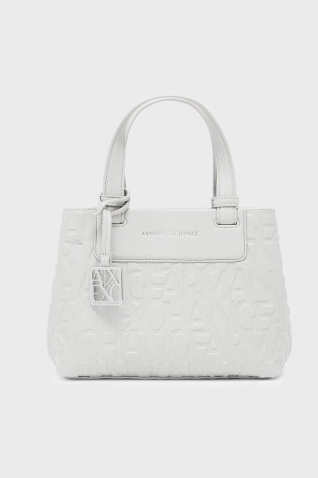 Armani Exchange Logolu Çıkarılabilir Askılı Kadın Çanta XW001576 AF15774 U0011 Beyaz - Armani Exchange