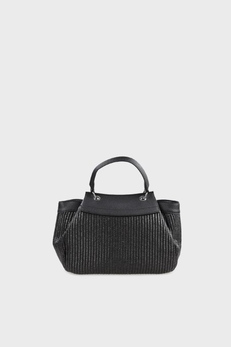 Armani Exchange Logolu Çkarılabilir Askılı Bayan Çanta XW000394 AF12579 MC105 SİYAH - Armani Exchange (1)