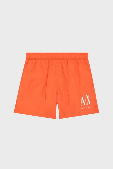 Armani Exchange Logolu Deniz Şortu Cepli Erkek Mayo Short 953034 CC623 00268 TURUNCU - Armani Exchange (1)