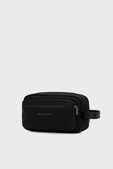 Armani Exchange Logolu Fermuarlı Erkek Çanta XM001654 AF17304 MC105 SİYAH - Armani Exchange (1)