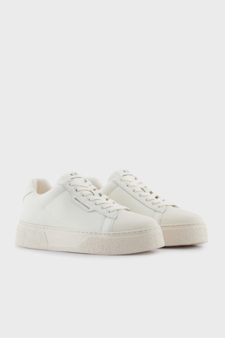 Armani Exchange Logolu Kalın Taban Sneaker Erkek Ayakkabı XM001666 AF19143 M0029 EKRU - Armani Exchange (1)