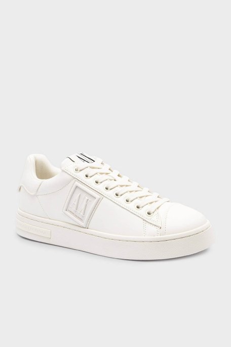 Armani Exchange Logolu Kalın Taban Sneaker Erkek Ayakkabı XM001990 AF17451 U0011 EKRU - Armani Exchange