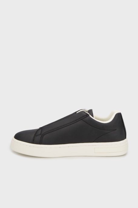 Armani Exchange Logolu Kalın Tabanlı Slip-On Sneaker Bayan Ayakkabı XW001623 AF17449 UC001 SİYAH - Armani Exchange (1)