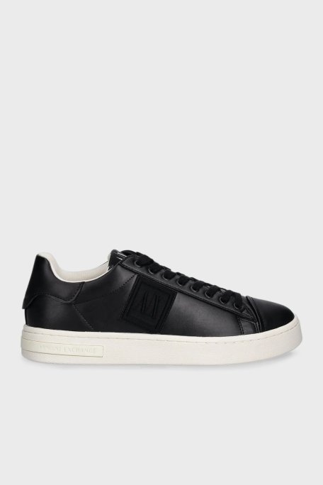 Armani Exchange Logolu Kalın Tabanlı Sneaker Erkek Ayakkabı XM001990 AF17451 UC001 SİYAH - Armani Exchange