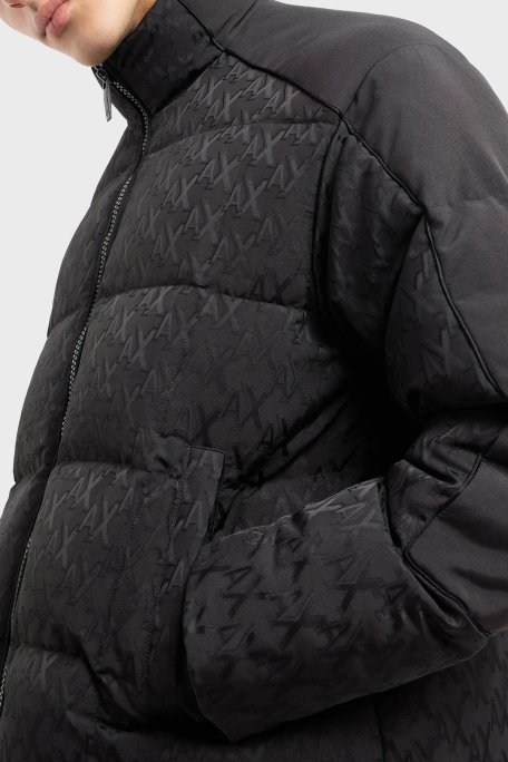 Armani Exchange Logolu Regular Fit Dik Yaka Erkek Mont 6DZBL2 ZN5GZ 1200 SİYAH - Armani Exchange (1)