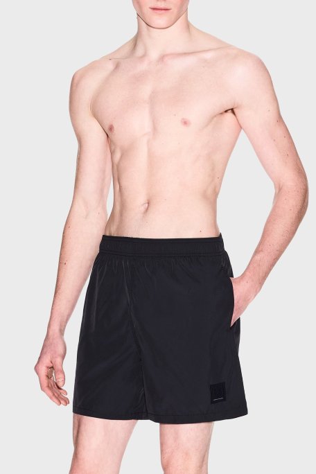 Armani Exchange Logolu Regular Fit Normal Bel Erkek Mayo Short XM000812 AF13556 UC001 SİYAH - Armani Exchange