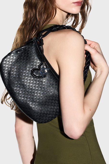 Armani Exchange Logolu Sabit Askılı Kadın Çanta XW002228 AF22632 UC001 SİYAH - Armani Exchange