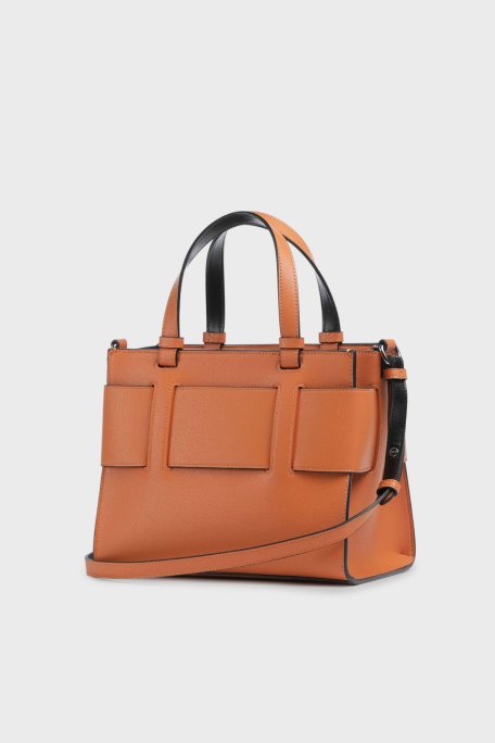 Armani Exchange Logolu Sabit Askılı ve Ayarlanabilir Askılı Bayan Çanta 942690 0A874 U3063 TURUNCU - Armani Exchange (1)