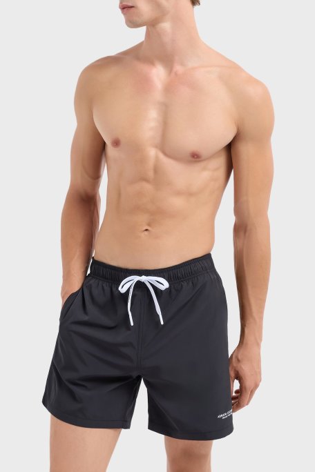 Armani Exchange Logolu Slim Fit Cepli Erkek Mayo Short 953035 CC630 00020 SİYAH - Armani Exchange