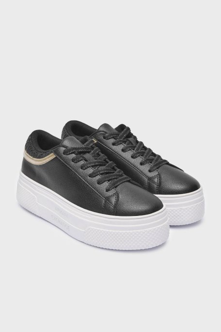 Armani Exchange Logolu Sneaker Bayan Ayakkabı XDX159 XV887 00002 SİYAH - Armani Exchange (1)