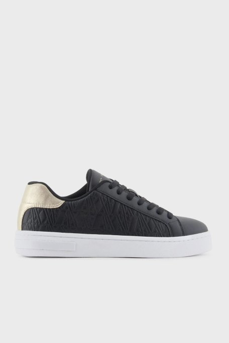 Armani Exchange Logolu Sneaker Bayan Ayakkabı XDX165 XV891 T780 SİYAH - Armani Exchange