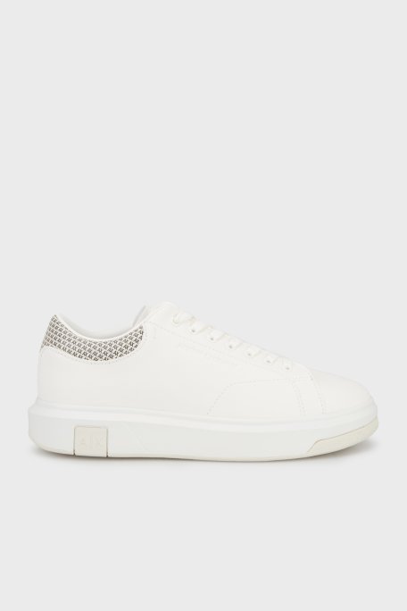 Armani Exchange Logolu Sneaker Erkek Ayakkabı XM001964 AF19403 MZ751 BEYAZ - Armani Exchange
