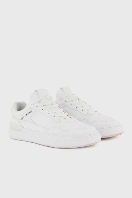 Armani Exchange Logolu Sneaker Erkek Ayakkabı XUX219 XV857 01015 BEYAZ - Armani Exchange (1)