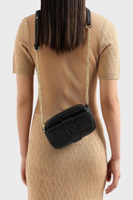 Armani Exchange Logolu Zincir Askılı Bayan Çanta XW000324 AF11902 UC001 SİYAH - Armani Exchange (1)