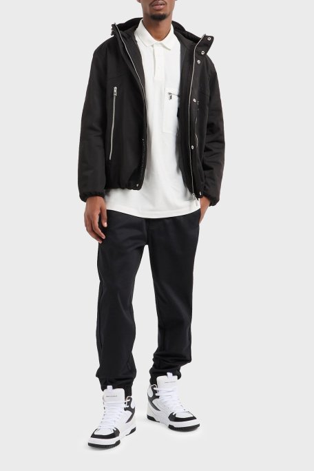 Armani Exchange Oversize Fit Cepli Kapüşonlu Erkek Mont XM000035 AF10324 UC001 SİYAH - Armani Exchange (1)