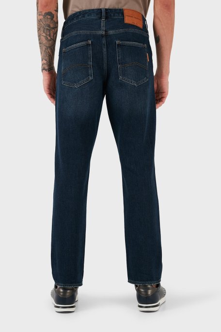 Armani Exchange Pamuk Karışımlı Slim Fit Normal Bel Jeans Erkek Kot Pantolon 6DZJ13 Z1ZQZ 1500 LACİVERT - Armani Exchange (1)