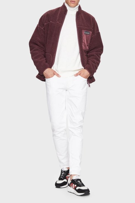 Armani Exchange Pamuk ve Yün Karışımlı Regular Fit Balıkçı Yaka Erkek Kazak 6RZM2J ZM3FZ 1116 BEYAZ - Armani Exchange (1)