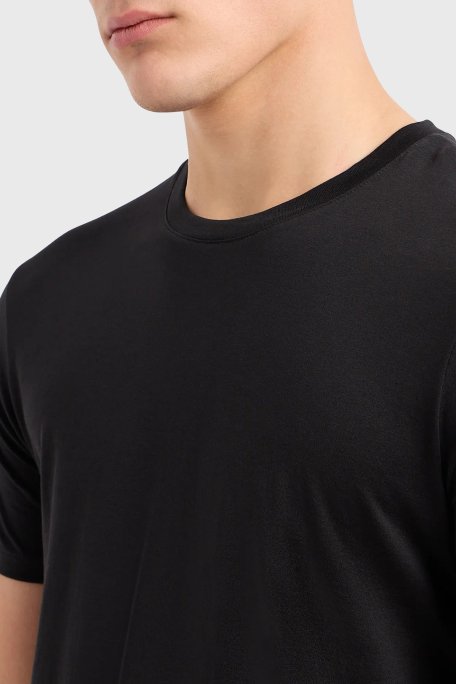 Armani Exchange Pamuklu Bisiklet Yaka Erkek T Shirt 8NZT74 ZJA5Z 1200 SİYAH - Armani Exchange (1)