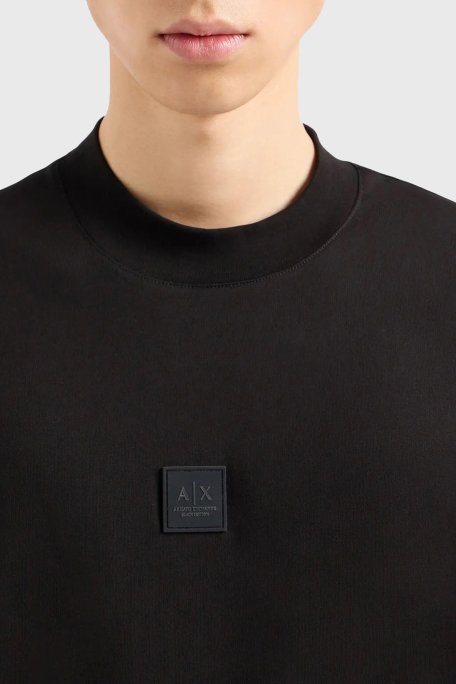 Armani Exchange Pamuklu Bisiklet Yaka Erkek T Shirt XM000118 AF10361 UC001 SİYAH - Armani Exchange (1)