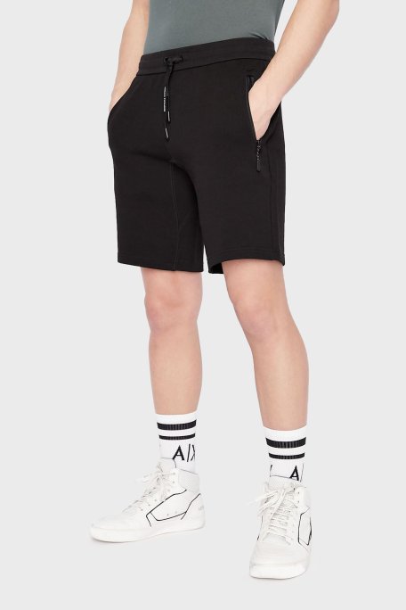 Armani Exchange Pamuklu Cepli Regular Fit Erkek Bermuda 8NZS75 ZJKRZ 1200 SİYAH - Armani Exchange