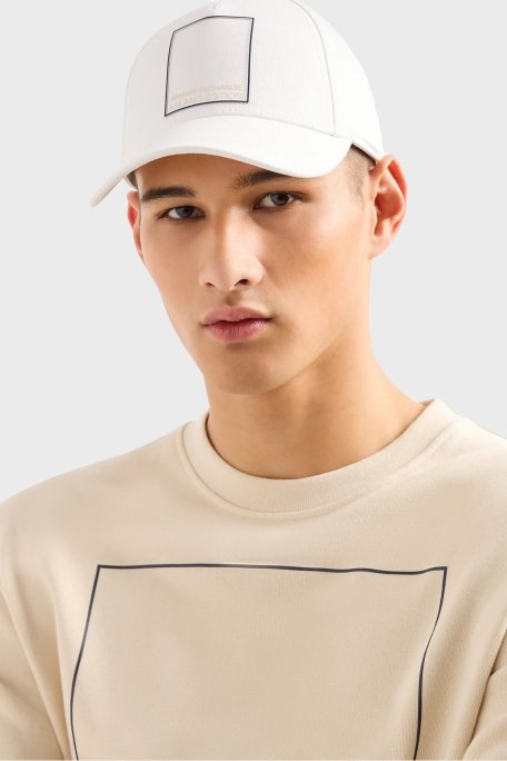 Armani Exchange Pamuklu Gabardin Erkek Şapka 954207 4R105 12911 BEYAZ - Armani Exchange (1)
