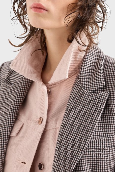 Armani Exchange Pamuklu Regular Fit Bayan Ceket 6DYB14 Y19DZ 3424 PUDRA - Armani Exchange (1)