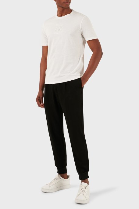 Armani Exchange Pamuklu Regular Fit Bisiklet Yaka Erkek T Shirt 3DZTBF ZJ3VZ 1116 BEYAZ - Armani Exchange (1)