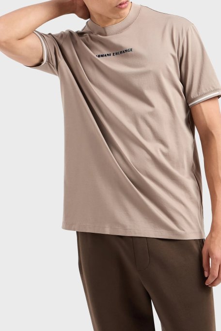 Armani Exchange Pamuklu Regular Fit Bisiklet Yaka Erkek T Shirt 6DZTJB ZJ9AZ 17AC GRİ - Armani Exchange