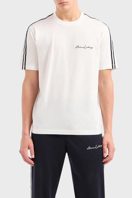 Armani Exchange Pamuklu Regular Fit Bisiklet Yaka Erkek T Shirt 8NZTSG ZJ9AZ 1116 BEYAZ - Armani Exchange