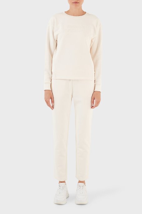 Armani Exchange Pamuklu Regular Fit Cepli Spor Bayan Pantolon 6RYP89 YJECZ 1130 BEJ - Armani Exchange