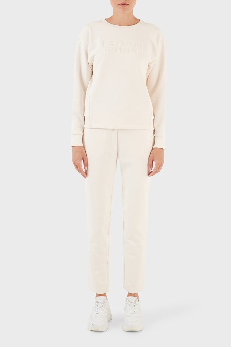 Armani Exchange Pamuklu Regular Fit Cepli Spor Bayan Pantolon 6RYP89 YJECZ 1130 BEJ - Armani Exchange