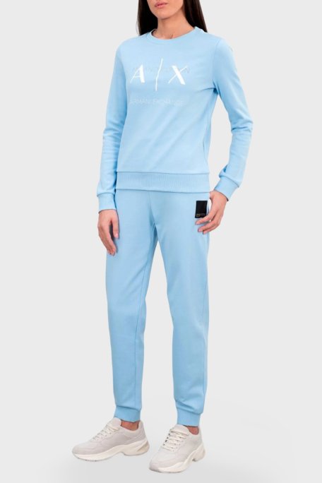 Armani Exchange Pamuklu Regular Fit Jogger Bayan Pantolon 3DYP91 YJFDZ 15DD MAVİ - Armani Exchange (1)